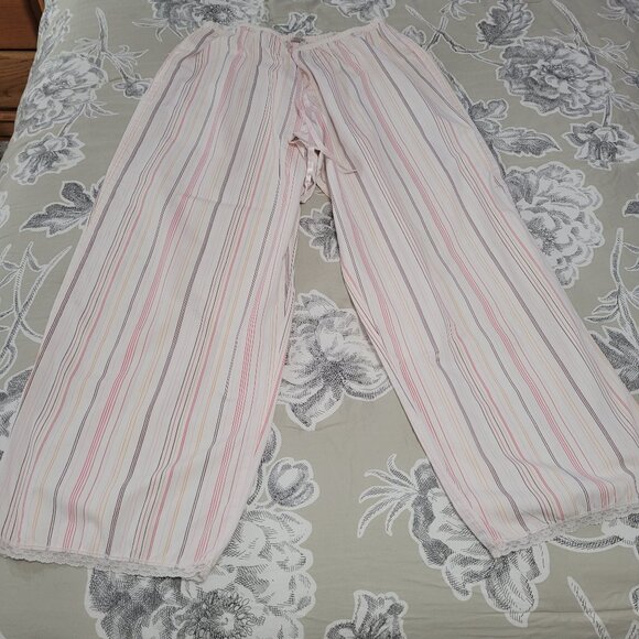 Vintage Calvin Klein Drawstring Waist 100% Cotton Pajama Bottoms Size Medium EUC - Picture 2 of 7